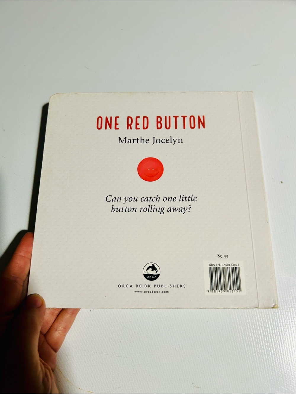 FREE One Red Button picture board book
